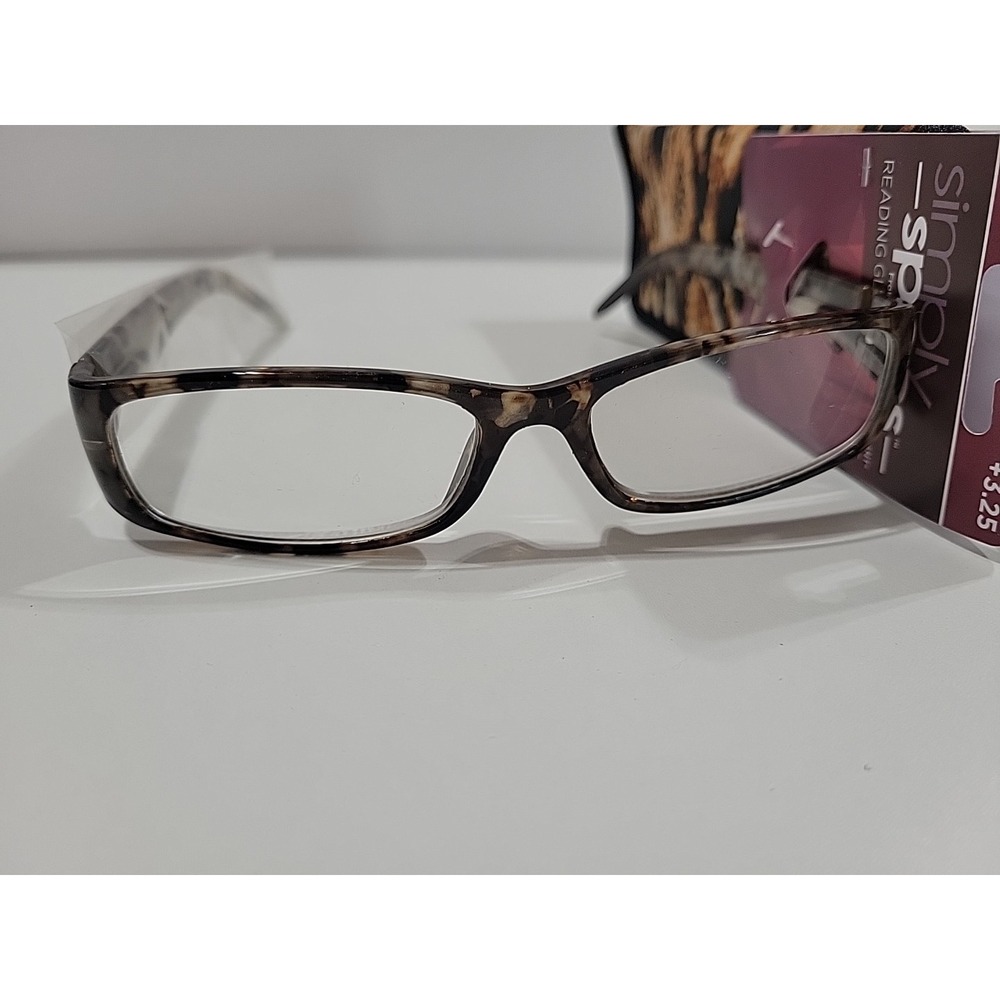Simply Specs Foster Grant Women's Reading Glasses +2.75 Syriah Snake Print New